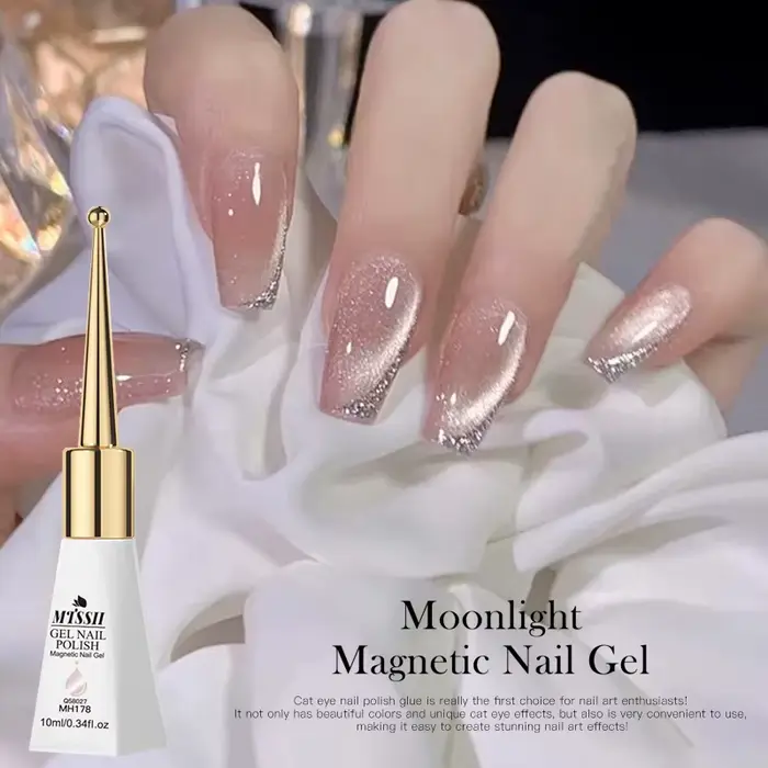 Vernis à ongles Gel magnétique chat clair de lune