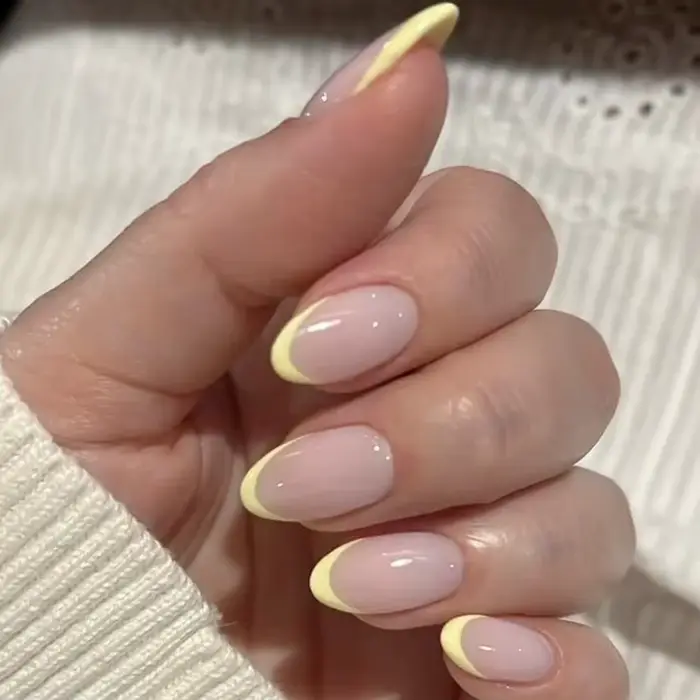 Simple classique français vin rouge amande faux ongles Art Stiletto