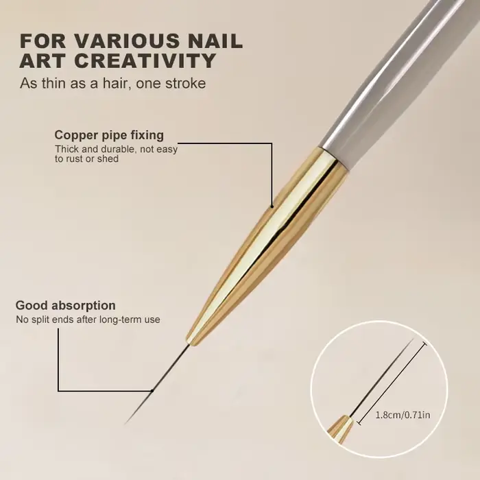 Pinceaux de revêtement pour Nail Art