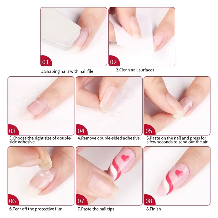 Faux ongles de Style français