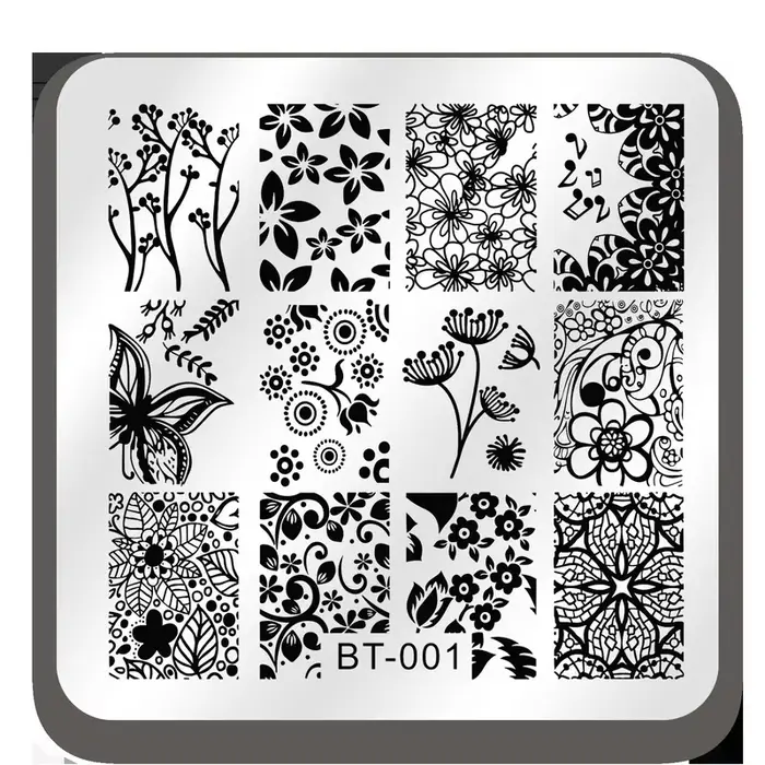 Plaques d'Estampage pour Ongles