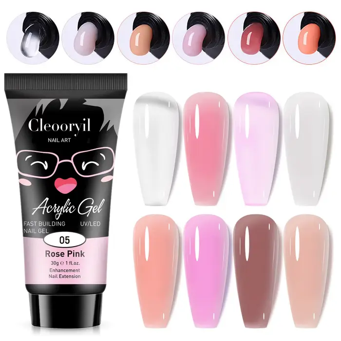 30ml gelée nue Extension Gel ongles construire Poly acrylique Gel UV LED vernis Gel pour étendre les