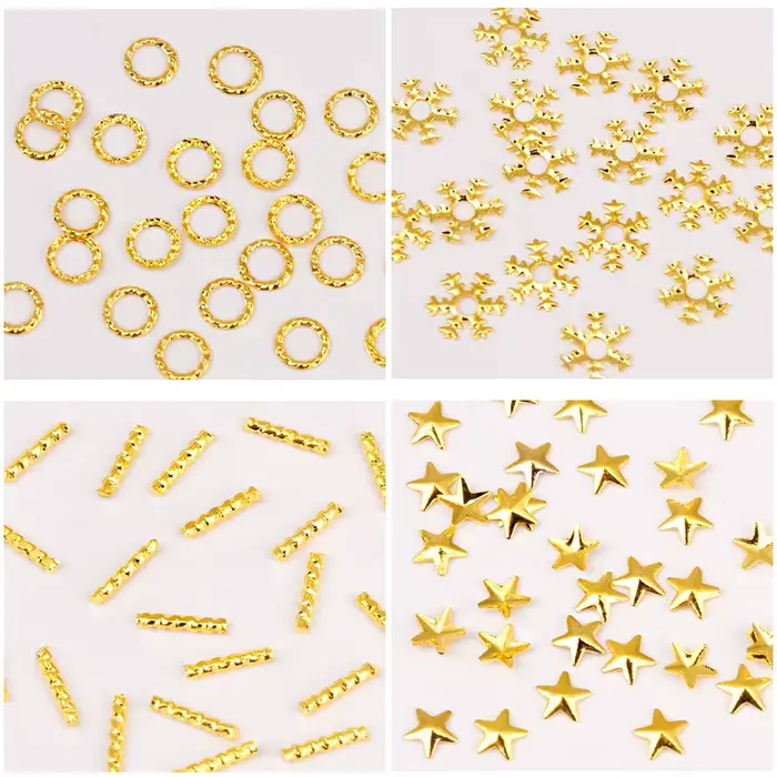 YYM Breloques Métalliques 3D Étoile et Lune Style Punk pour Ongles