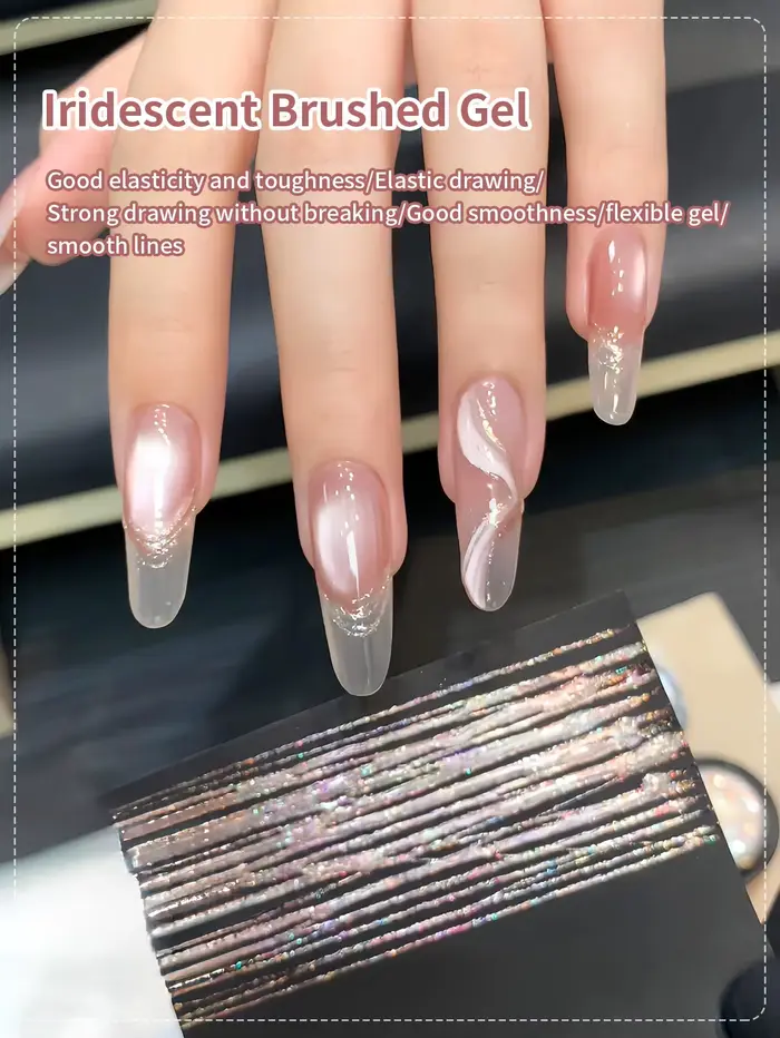 Vernis à ongles gel métallique super brillant sans nettoyage