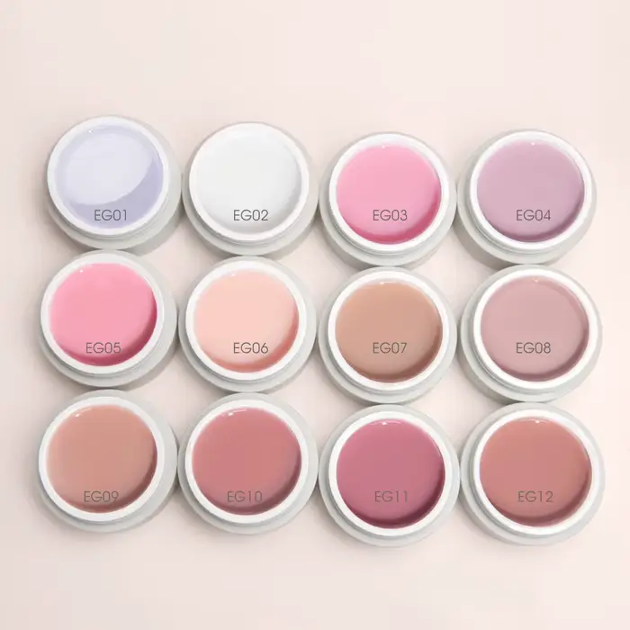 Kit de gel crémeux CANNI pour ongles, texture gelée, auto-nivelant, UV LED, gel de construction pour