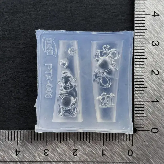 Moule acrylique 3D tête de bouddha dieu de la richesse