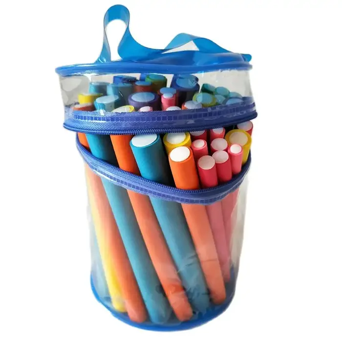 42 pièces/lot tige de friser sans chaleur éponge douce bigoudi rouleau mousse Bendy torsion boucles outil bricolage coif