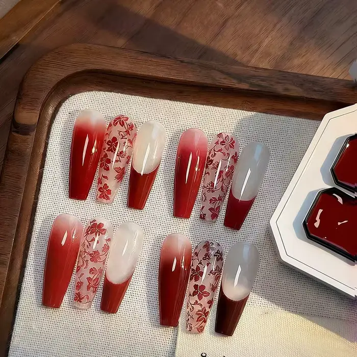 Kit de gel de tapotement rouge série Quatre-en-un