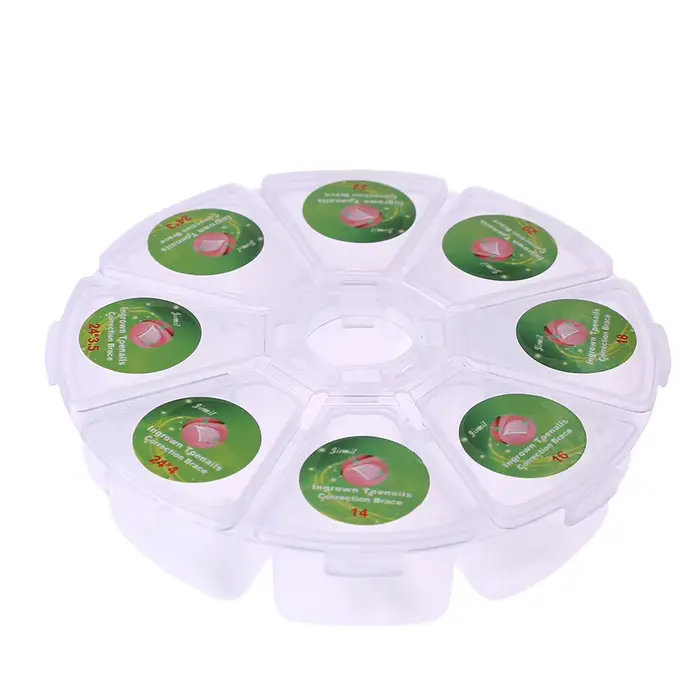 100 pièces/boîte pédicure incarnée ongle redressage pince orteil autocollant outils opération pratiq