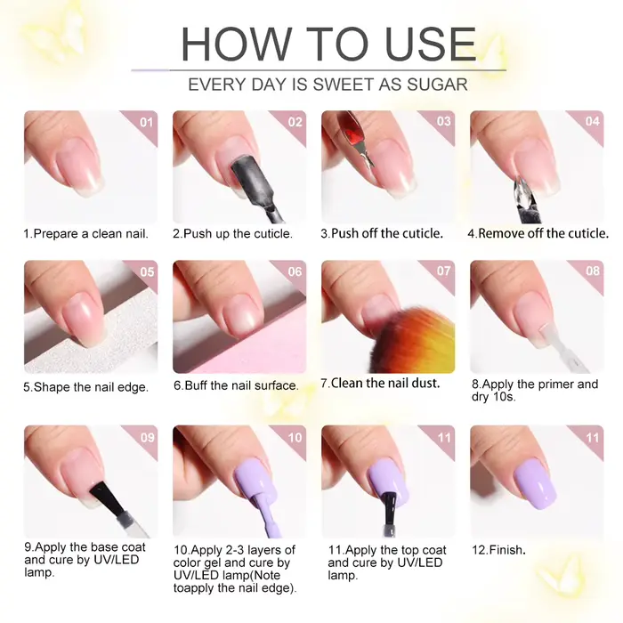 Kit de Verhéritage à Ongles en Gel UV