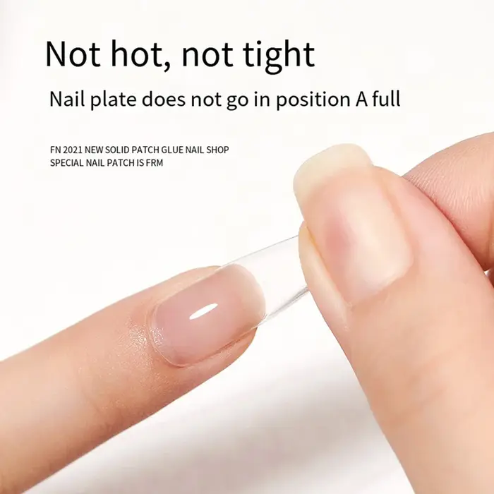 Colle à ongles solide, gel pour faux ongles à presser, gel à ongles résistant pour extension de manucure, colle adhésive pour faux ongles, longue durée