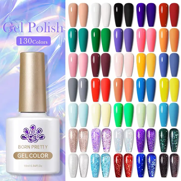BORN PRETTY 130 couleurs Vernis à ongles Gel 10ml
