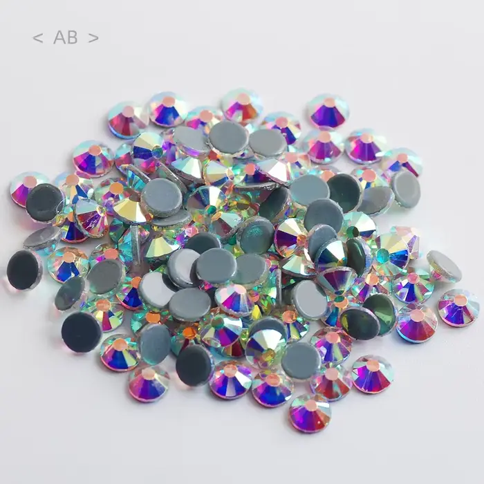 SS6 2.0mm AAAA Top qualité Multi couleur brillant verre Strass fer sur Hotfix Flatback Strass pour c
