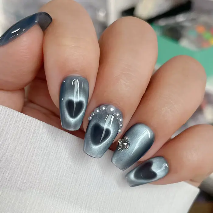 Ensemble d'aimants pour Nail Art, avec fil de fer, tige magnétique œil de chat, aimant puissant en f
