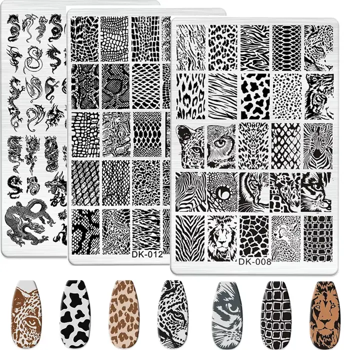 Plaques d'estampage pour ongles