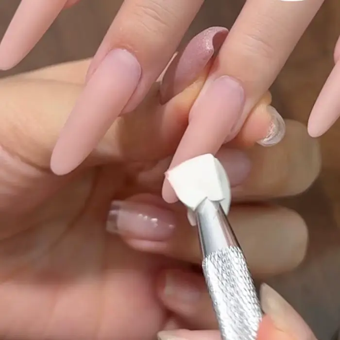 1 boîte coussin d'air Pat Pat Gel pour ongles rose dégradé tache