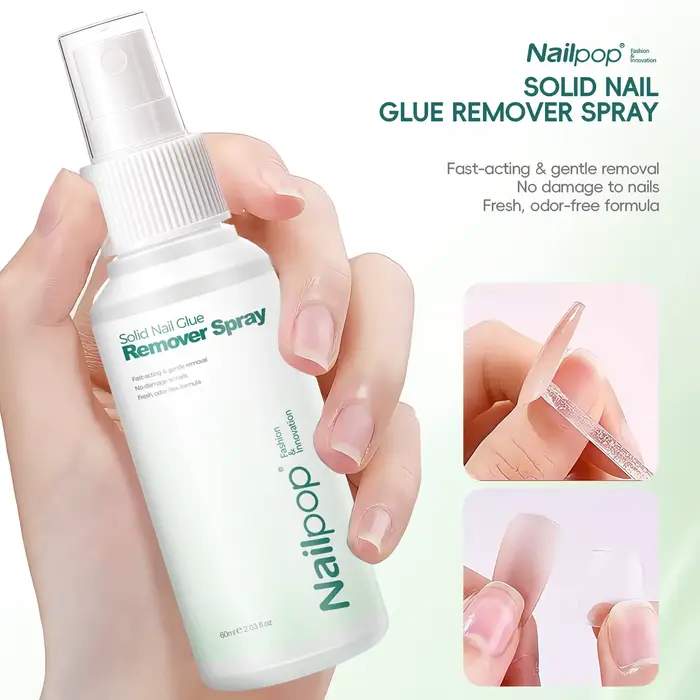 Nailpop 60ml dissolvant d'ongles Spray pour presse sur les ongles faux