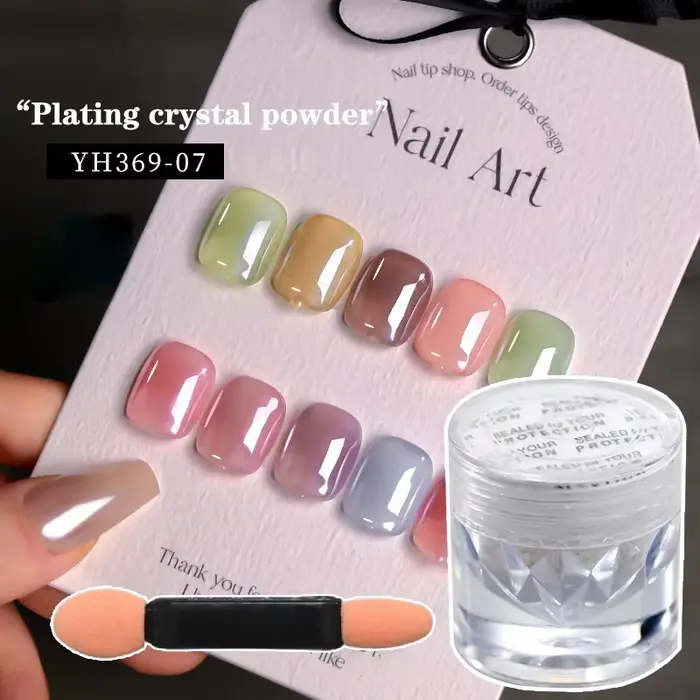 Poudre à ongles Aurora Pearl White