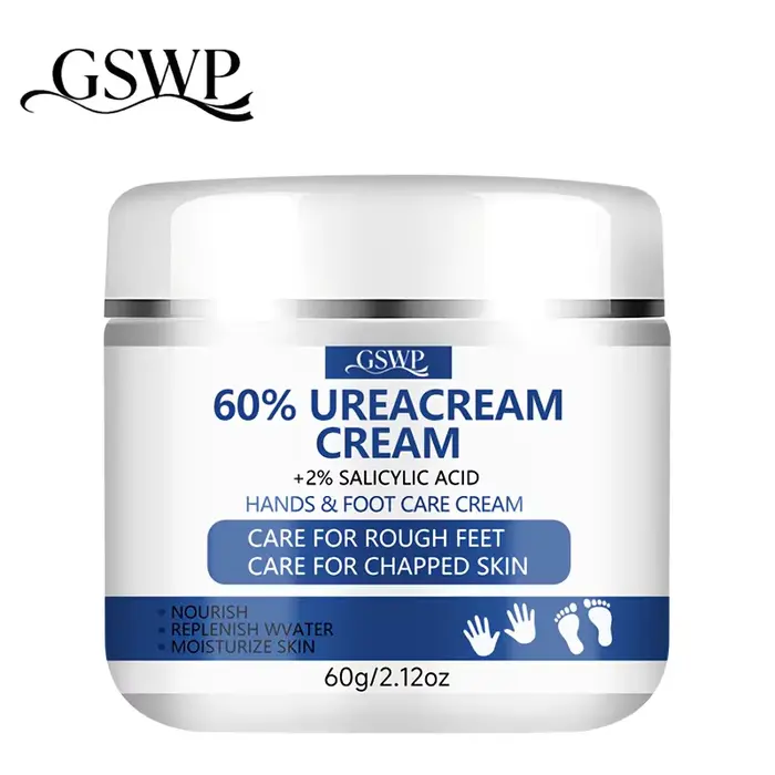 Crème pour les mains et les pieds GSWP à 60% d'urée, améliore la peau rugueuse et gercée, garde la p