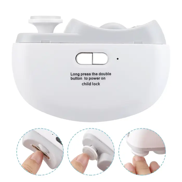 Coupe-ongles électrique avec lumière, automatique, pour adultes et bébés, ciseaux pour orteils, pédi