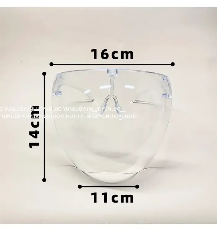 Protection faciale transparente anti-buée et anti-éclaboussures pour nail art