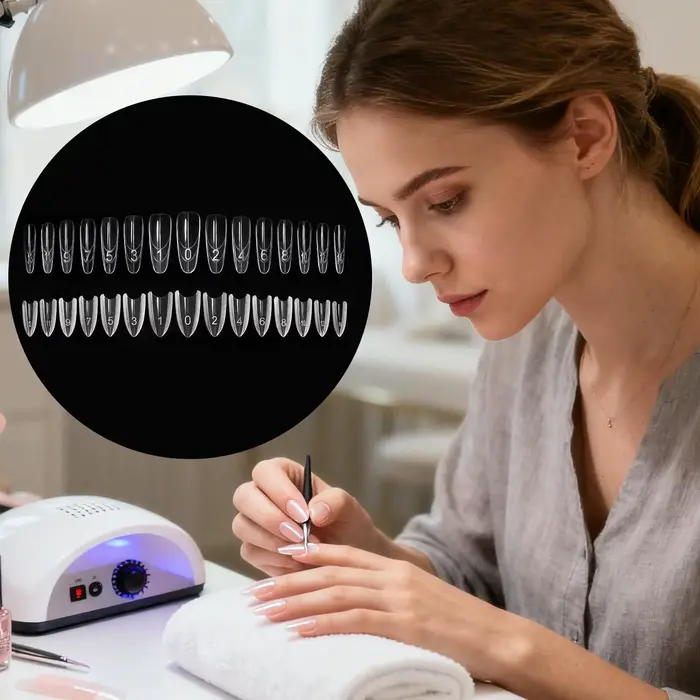 Formes d'ongles pour Gel 240 pièces translucide manucure artisanat Gel