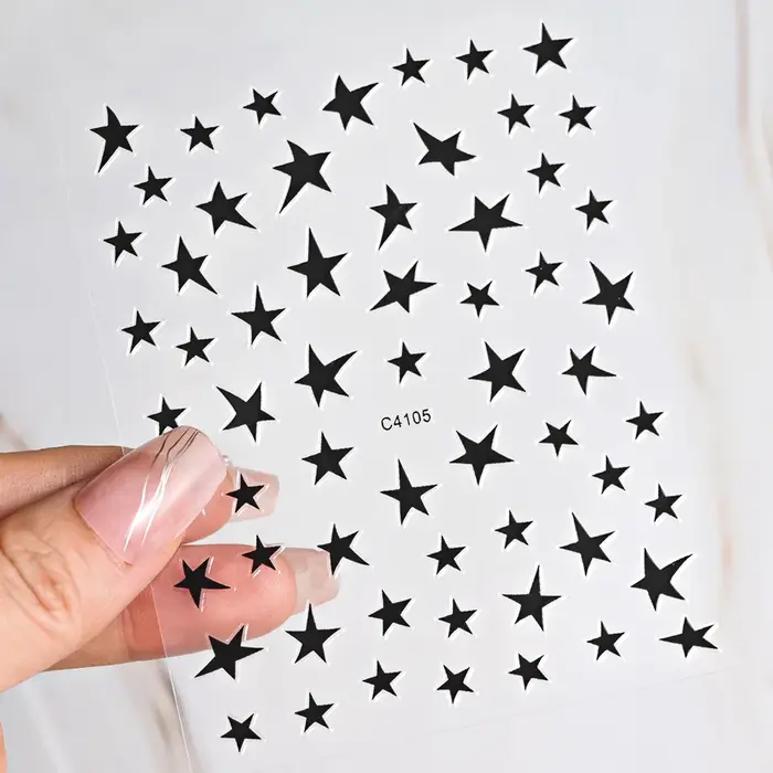 Autocollants guirlande d'amour étoiles exquises
