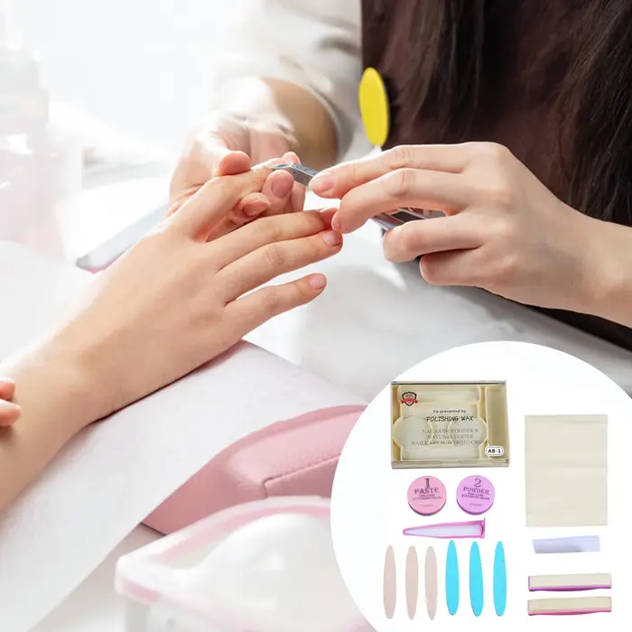 Kit de pédicure Shine, ensemble de préparation des ongles naturels