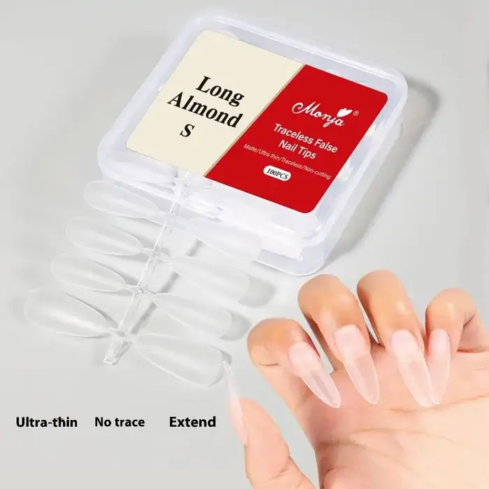 100 pièces/boîte faux ongles sans polissage sans Trace presse démale sur faux ongles fins conseils pour Extension maison bricolage