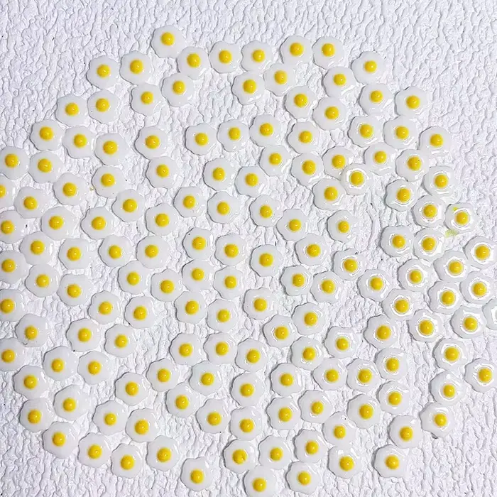 20 pièces de breloques pour ongles en forme de mini-canard jaune