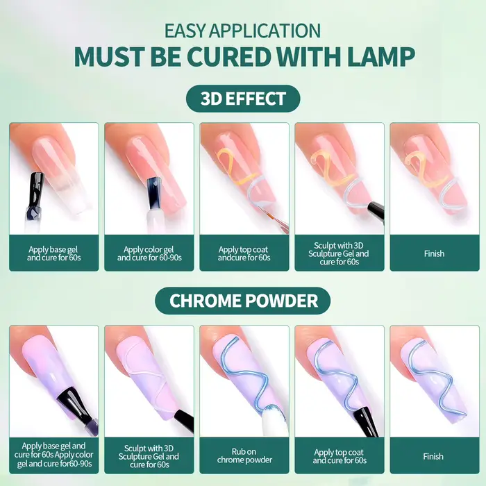 Nailpop 20g TPO/HEMA gratuit SCULPT PRO GEL clair pour la décoration des ongles strass colle Pro tenir Gel UV LED