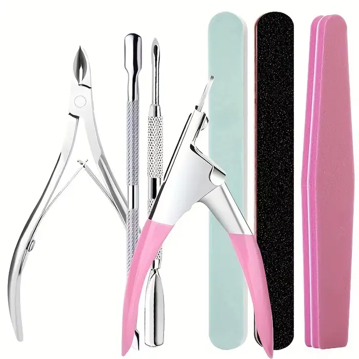 Ensemble d'outils de soin des ongles : bandes de polissage