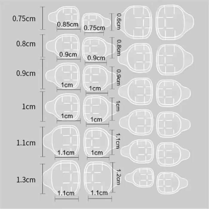5/10 feuilles de bandes adhésives transparentes double face pour faux ongles