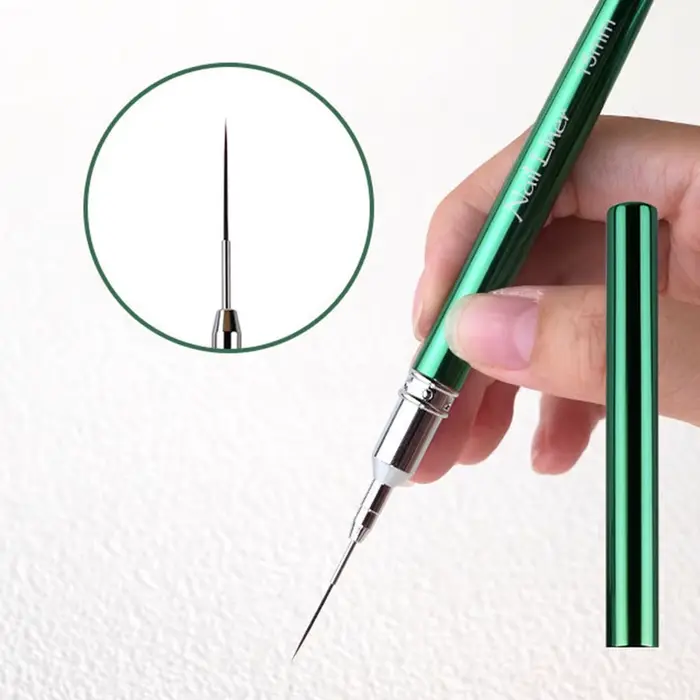 Liner vert en métal pour Nail Art