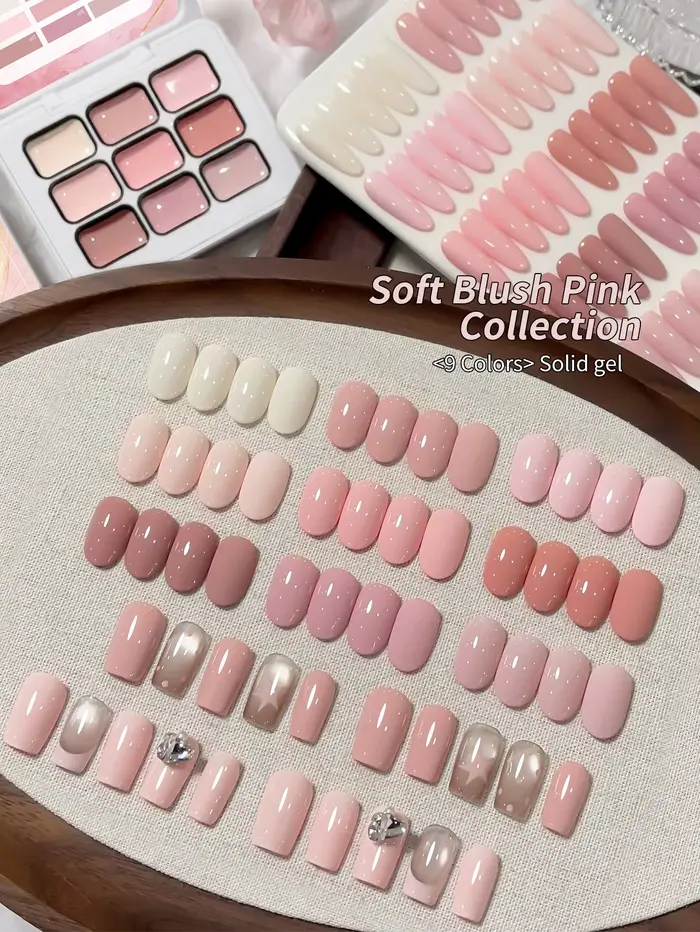Jillradia – Nouveau Gel Solide 9 Couleurs Populaire pour Ongles