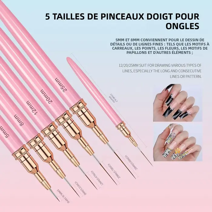 Ensemble professionnel pour ongles 30 pièces – Pinceaux