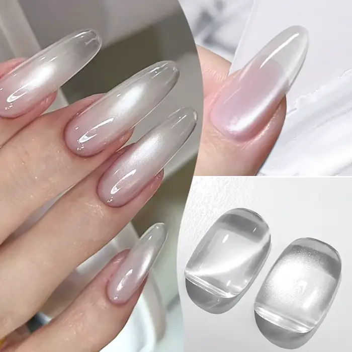 Vernis à ongles Gel magnétique chat blanc