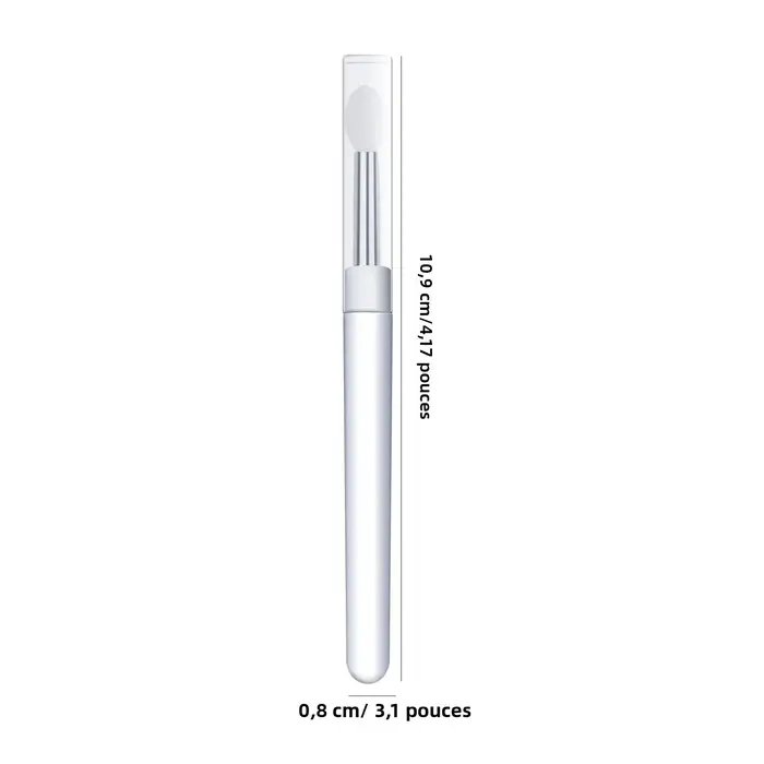 Brosse en Silicone transparente pour Nail Art
