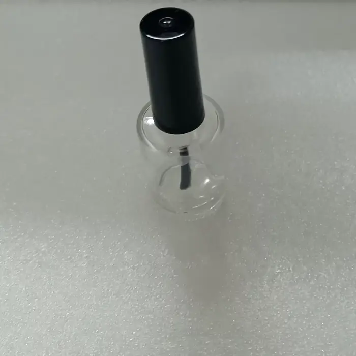 6 flacons vides en verre de 13 ml pour vernis à ongles avec couvercle à pinceau