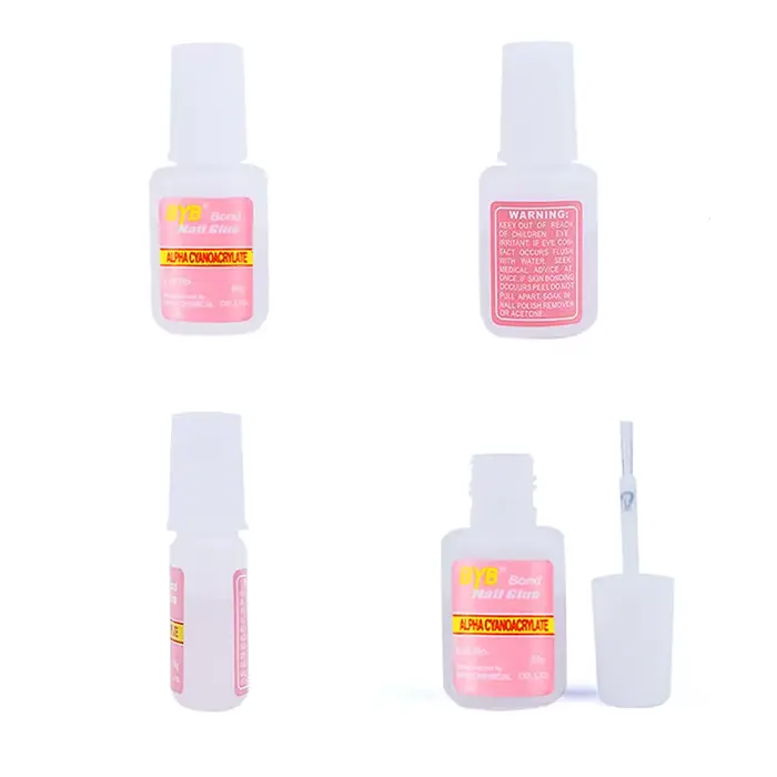 Colle à ongles 10g avec pinceau applicateur pour faux ongles