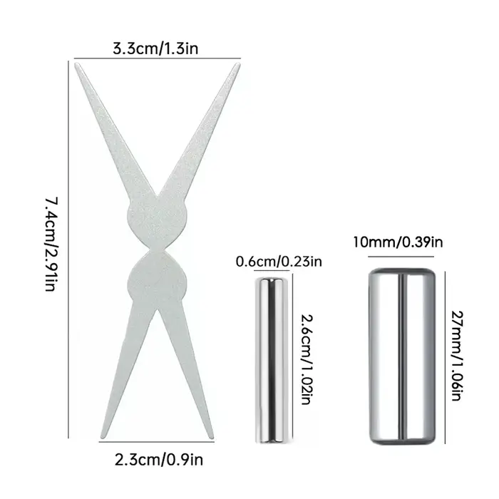 Grandes ongles en forme de Y à Double tête