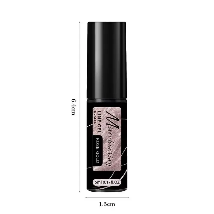 Vernis à ongles gel métallique or et argent