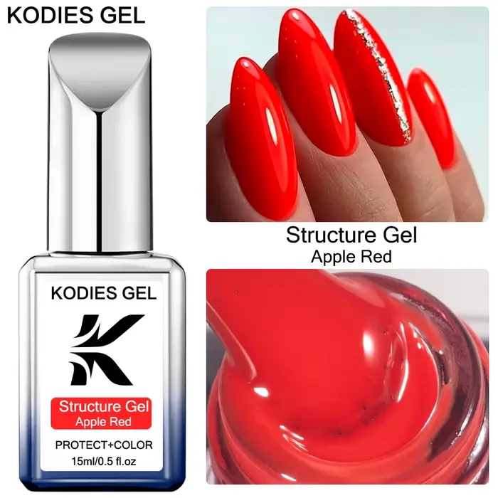 KODIES GEL – vernis Gel à Base de caoutchouc de couleur rouge
