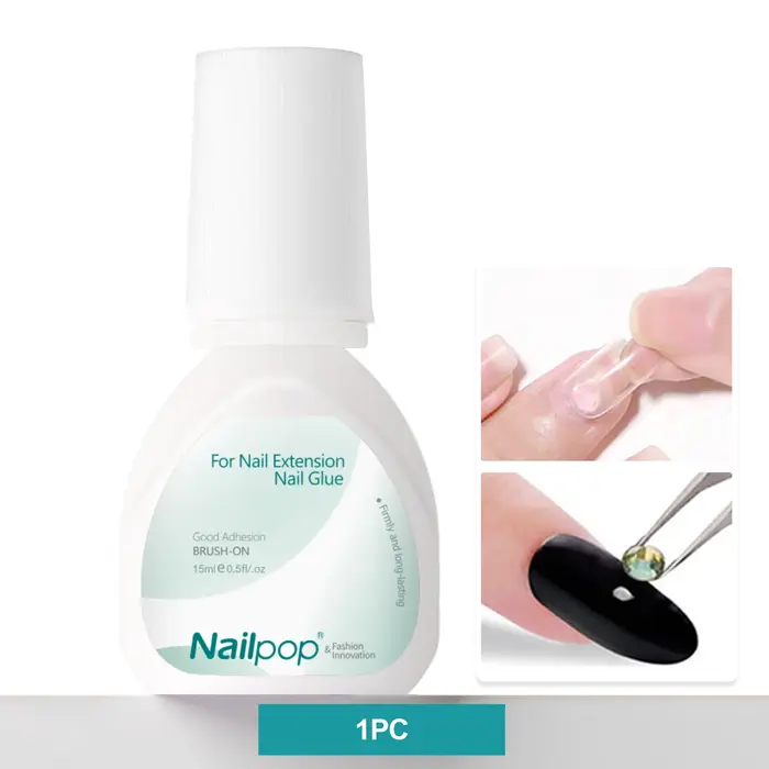 Nailpop 15ml brosse sur colle à ongles Application facile liaison