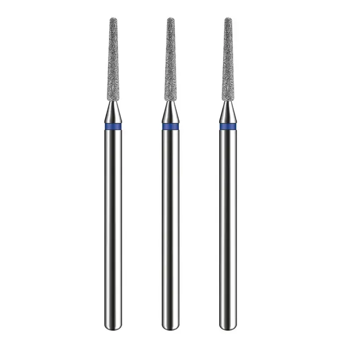 Kit-3 Foret à ongles, foret à pointe diamant 718 pour ongles professionnels en acrylique