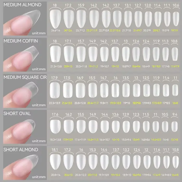 UR SUGAR 420 pièces/boîte mat doux Gel conseils couverture complète faux ongles