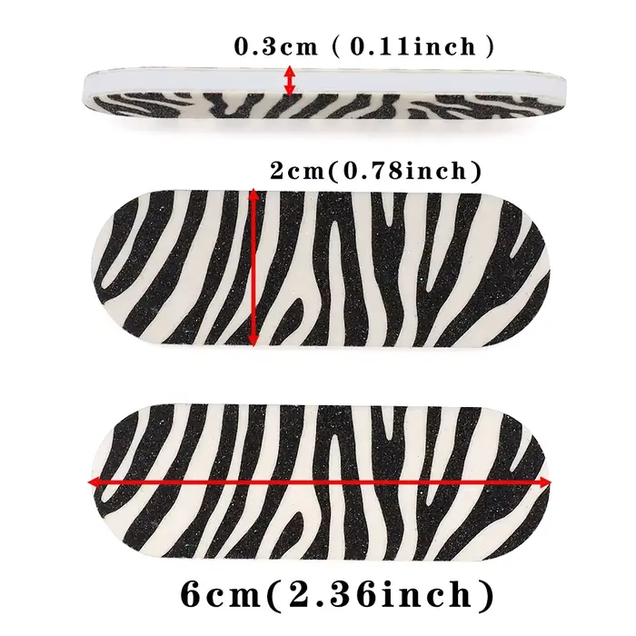 50 pièces limes à ongles planches Double face Mini