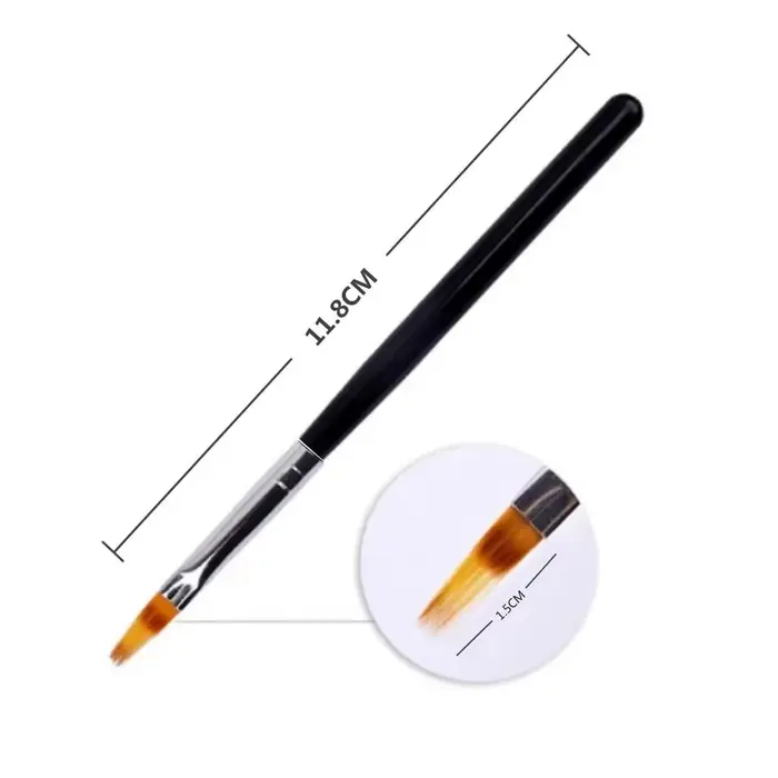 Pinceau multifonction pour nail art, stylo de dessin dégradé, barre à poudre dentelée, outils de man