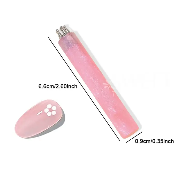 SWEET TREND - 1 pièce Stylo de nail art à 5 pétales pour dessiner des fleurs à cinq