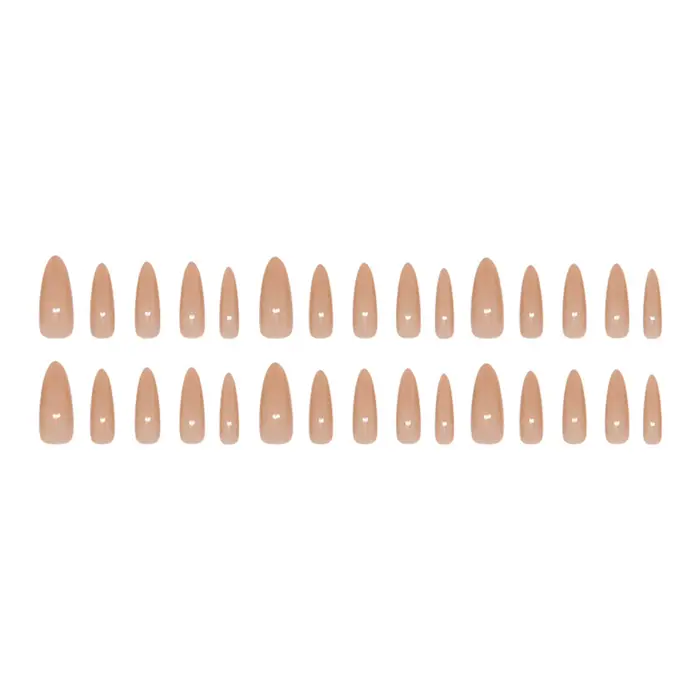 30 faux ongles brillants et longs à presser
